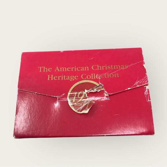 Lincoln Memorial Christmas Porcelain Ornament From Bing & Grondahl Blue & White - Picture 5 of 6